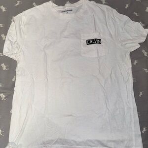 Calvin Klein Jeans White Tee with Pocket